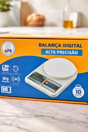 Balança Digital GP Inox SF-400 Sensibilidade 1g Cozinha