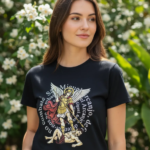T-shirt Camiseta Católica Feminina São Miguel Arcanjo