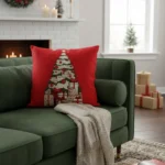 Kit 4 Capas Almofadas Natal Papai Noel Boneco Gelo 45x45 Cm